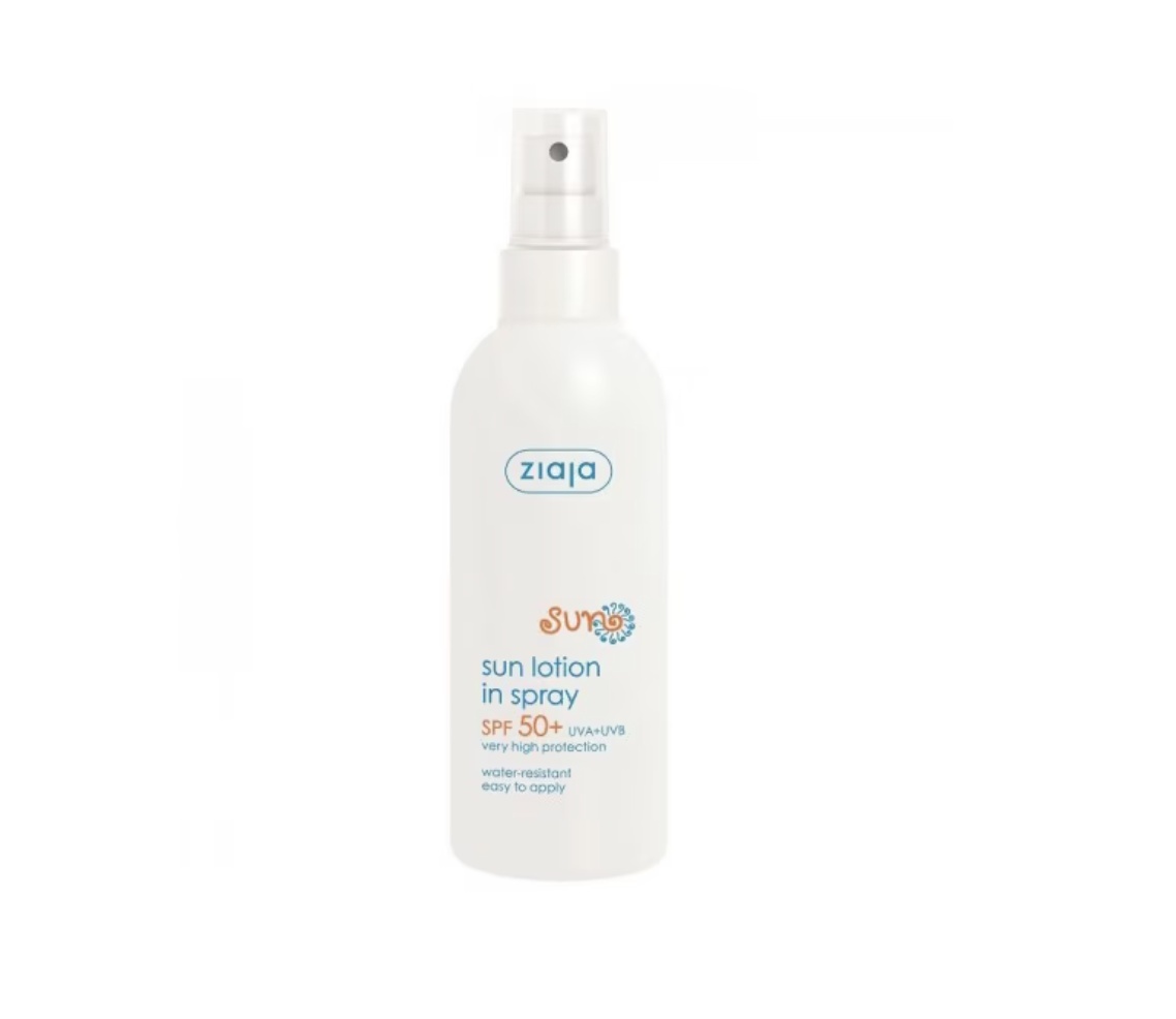 Loțiune Spray Hidratantă Rezistentă la Apă SPF 50+, 170 ml, Ziaja
