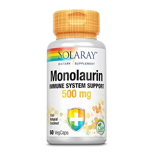 Monolaurin, 500mg, 60 capsule, Solaray