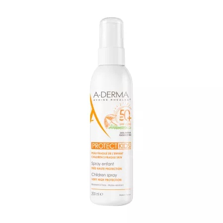 Spray protectie solara pentru copii SPF50+ Protect, 200ml, A-Derma