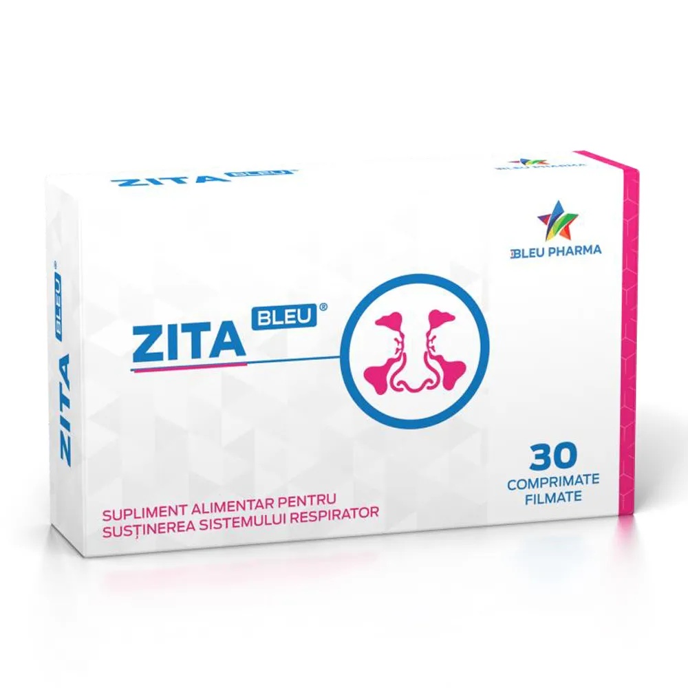 ZitaBleu, 30 comprimate filmate, Bleu Pharma