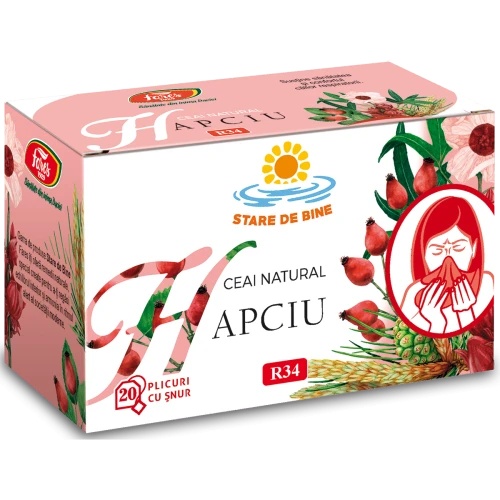 Ceai Hapciu raceala si gripa, 20 plicuri, Fares