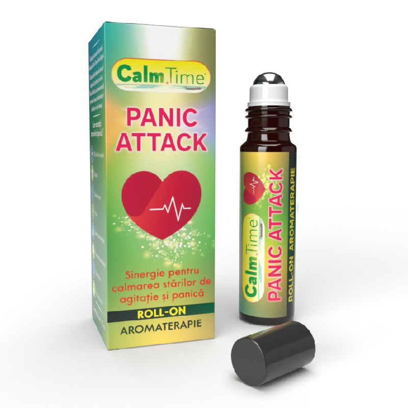 Roll-on aromaterapie CalmTime Panic Attack, 10ml, Justin Pharma