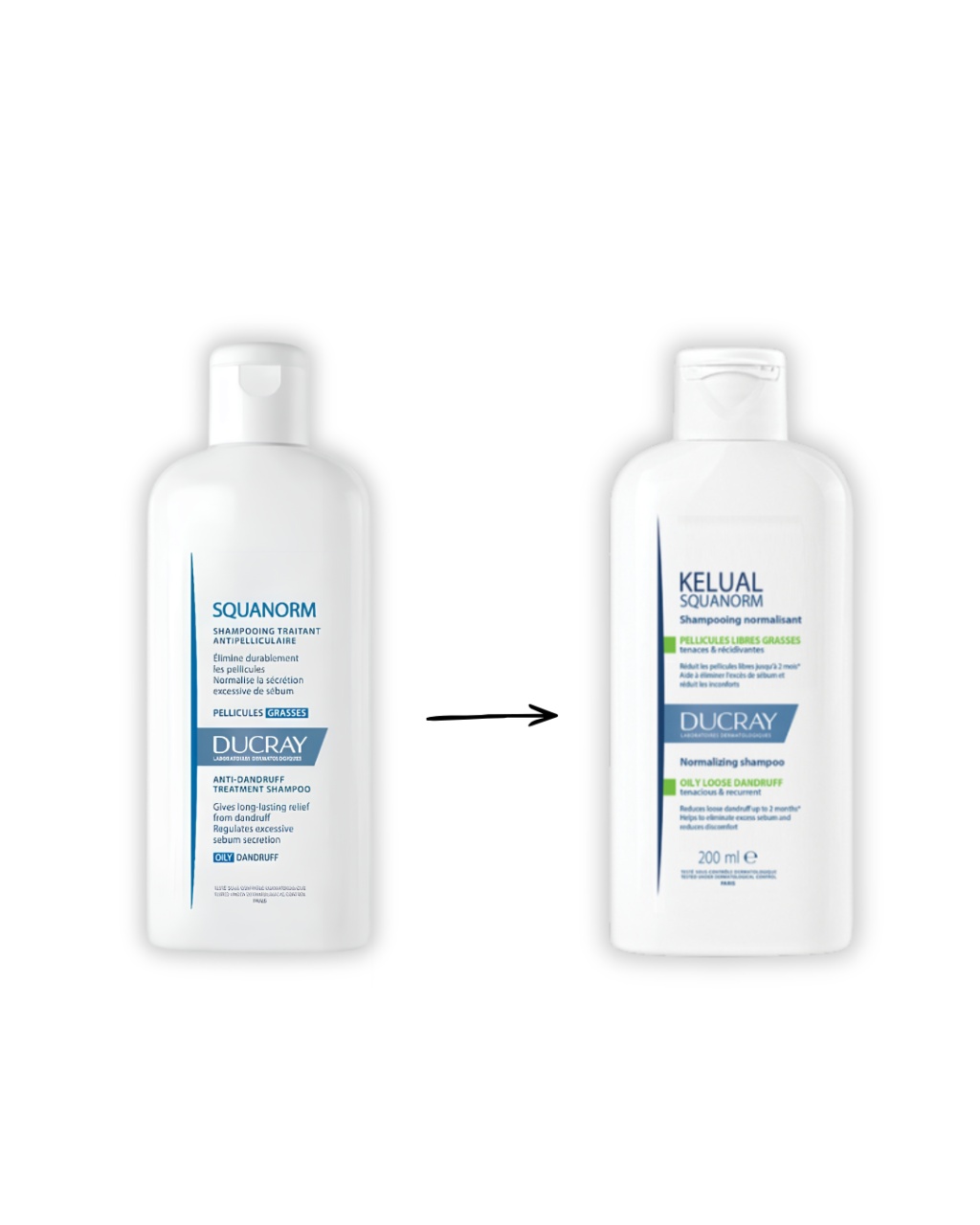 Squanorm sampon matreata grasa, 200ml, Ducray