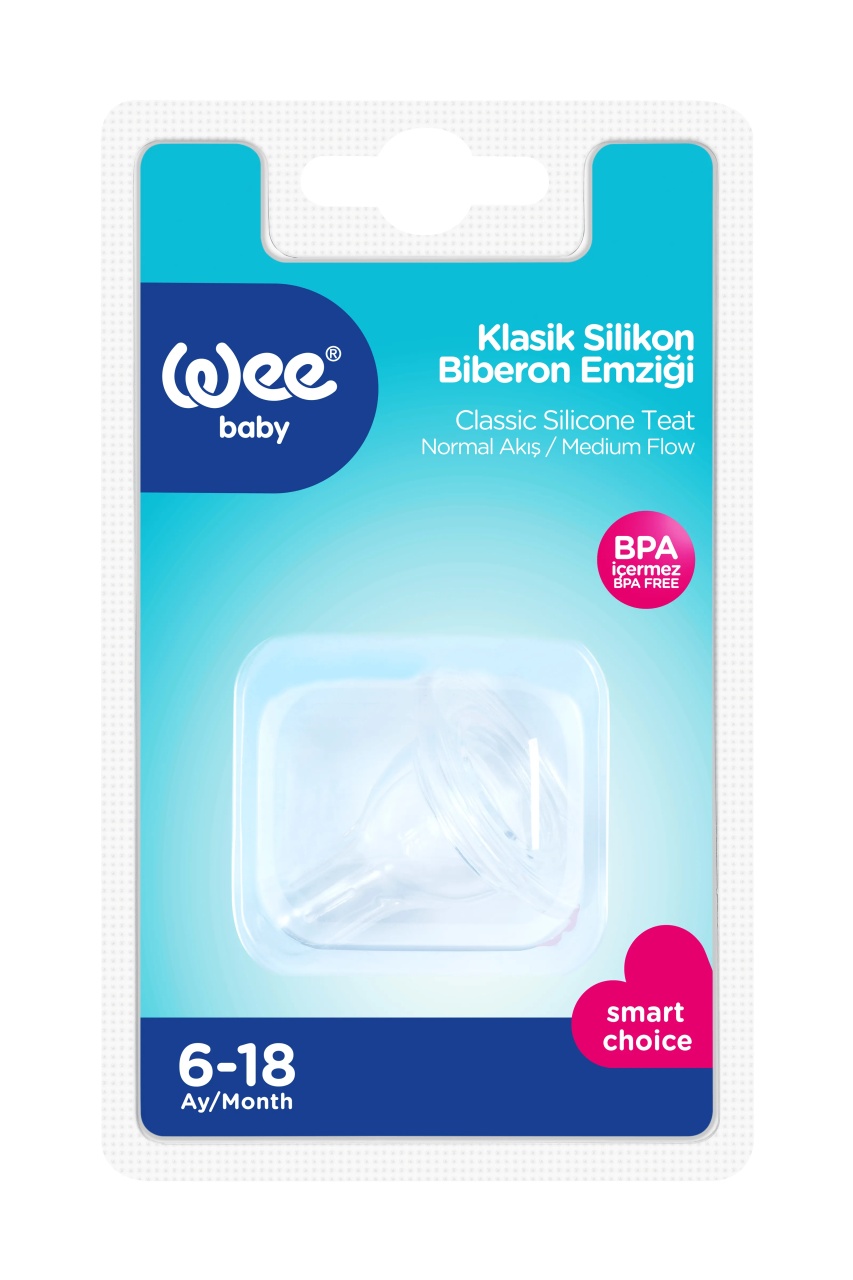 Tetina silicon rotunda 6-18l, 1bucata, 821, Wee Baby
