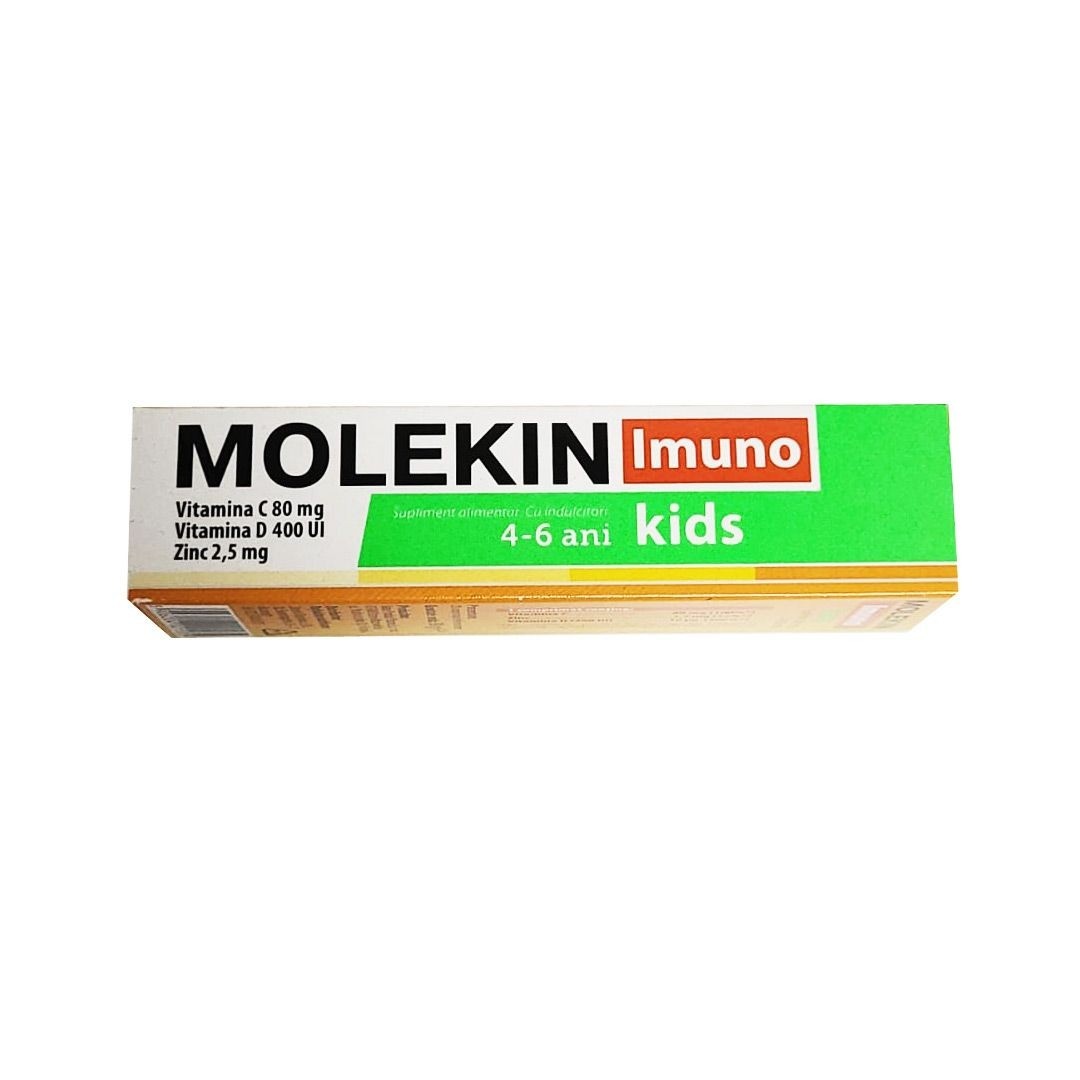 Molekin Imuno Kids, 4-6 ani, 20 comprimate efervescente, Zdrovit