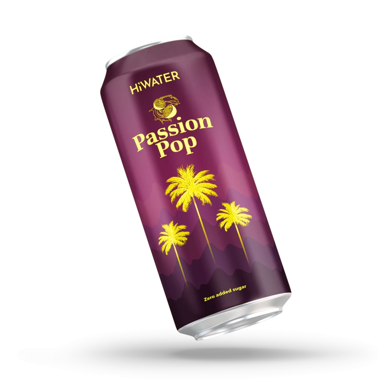 Apa naturala cocos carbogazificata cu suc de fructul pasiunii Passion Pop, 320ml, Hiwater