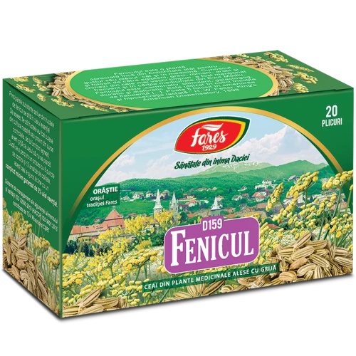 Ceai fenicul, 20 plicuri, Fares