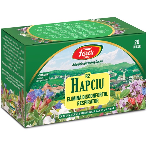 Ceai Hapciu Disconfort Respirator, 20 plicuri, Fares