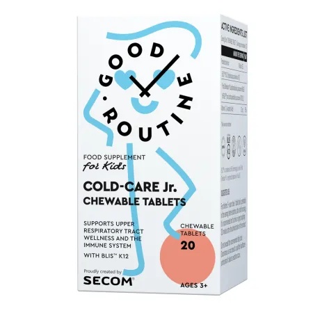 Cold-Care Junior Good Routine, 20 tablete masticabile, Secom