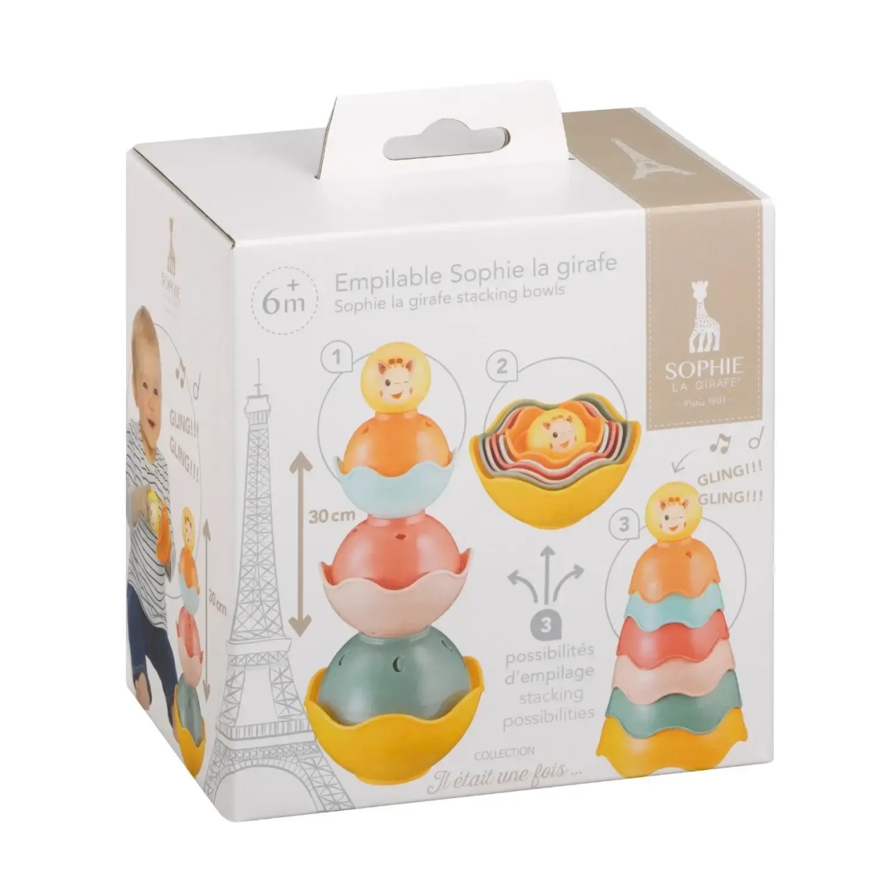 Joc de stivuire Girafa Sophie, 010351, Vulli