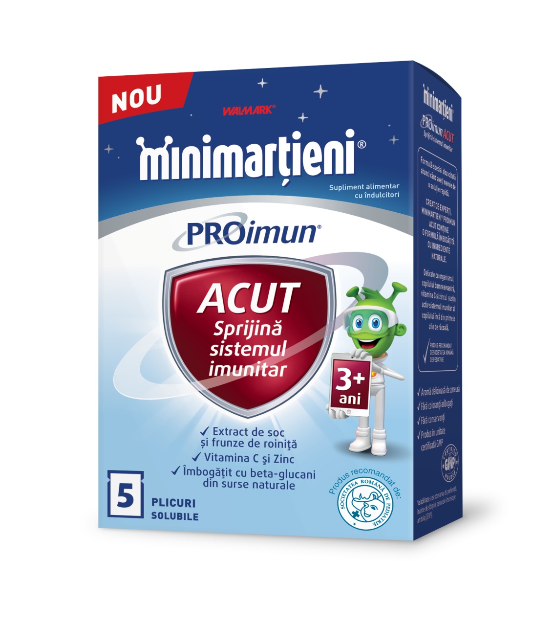 Minimartieni PROimun Acut 3+ ani, 5 plicuri, Walmark