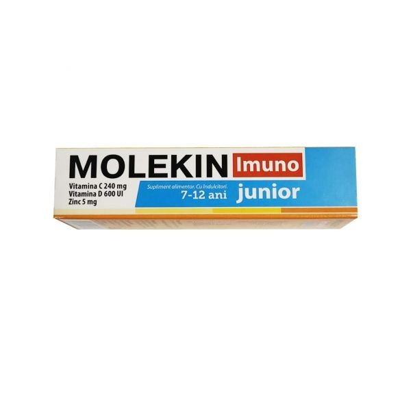 Molekin Imuno Junior, 7-12 ani, 20 comprimate efervescente, Zdrovit