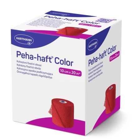 HARTMANN Peha-Haft Color Rosu 10 cm x 20 m – Fasa elastica autoadeziva - imagine 2