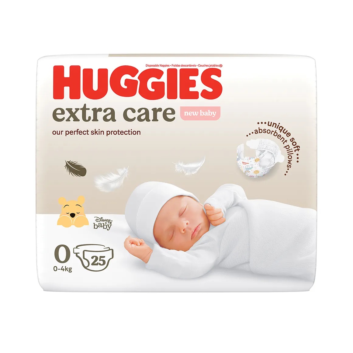 Scutece Extra Care pentru nou-nascuti 0,