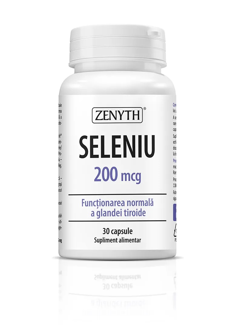 Seleniu, 200mcg, 30 capsule, Zenyth