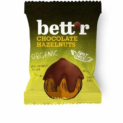 Alune de padure invelite in ciocolata, 40g, Bettr
