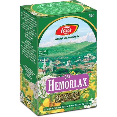 Ceai Hemorlax, D53, 50g, Fares