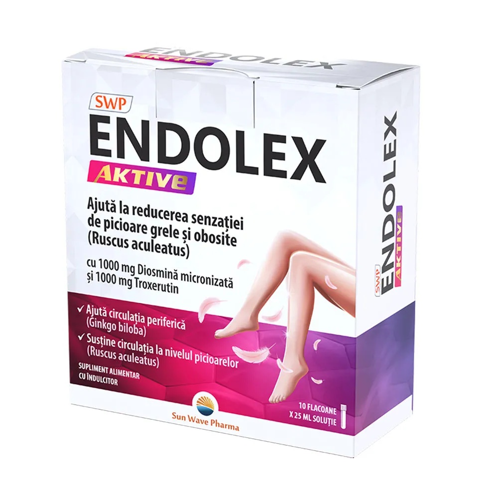 Endolex Aktive, 10 flacoane, Sun Wave Pharma
