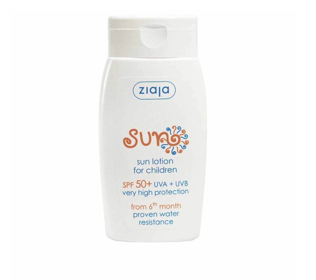 Loțiune pentru Protecție Solară pentru Copii SPF 50+, 125 ml, Ziaja