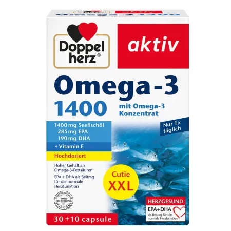 Omega 3 1400mg XXL, 30 + 10 capsule, Doppelherz