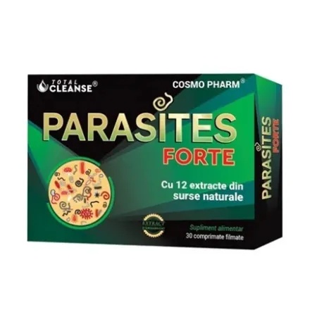 Parasites Total Cleanse, 30 comprimate, Cosmopharm