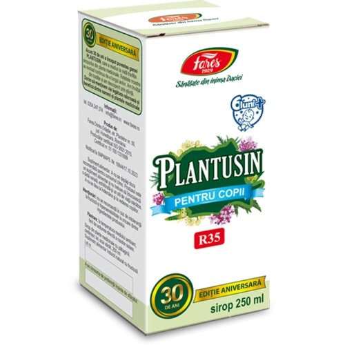 Sirop Plantusin R35 pentru copii, 250ml, Fares
