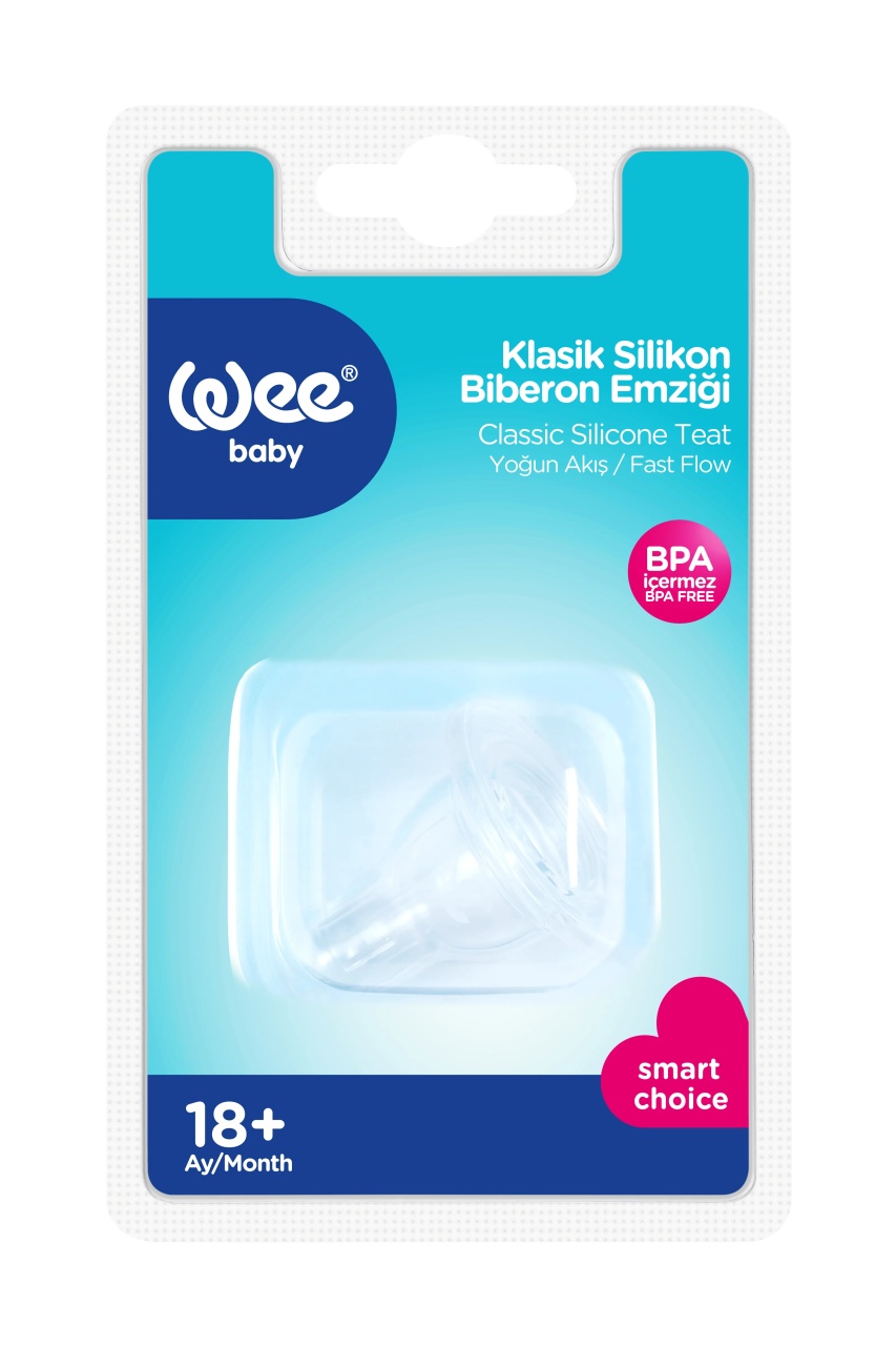Tetina silicon rotunda 18l+, 1 bucata, 822, Wee Baby