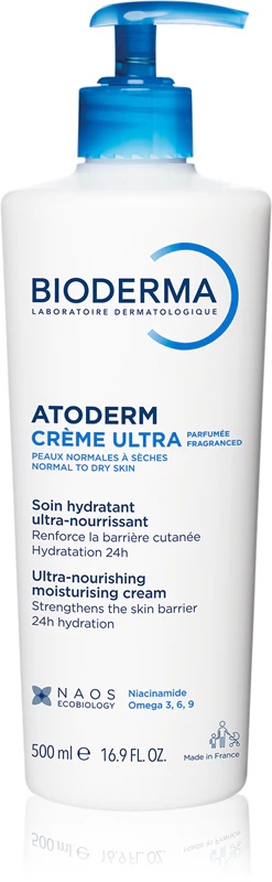 Crema hidratanta parfumata Atoderm Ultra, 500ml, Bioderma