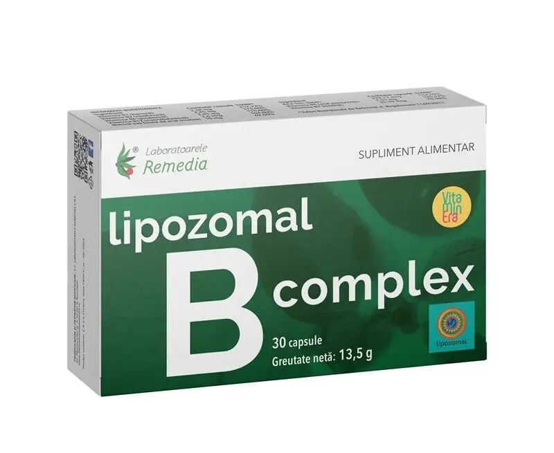 Lipozomal B Complex Pentru Energie 30 Capsule, Remedia