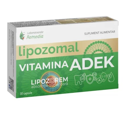 Lipozomal Vitamina ADEK, 30 capsule, Remedia