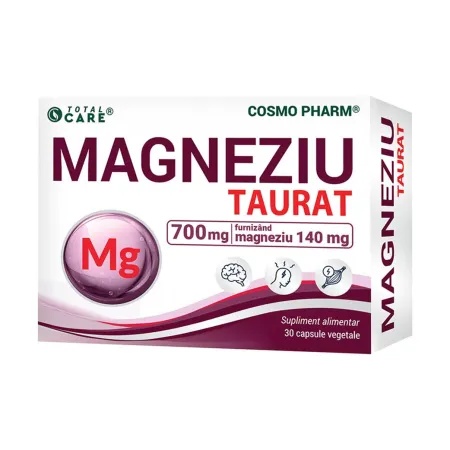 Magneziu Taurat, 30 capsule, Cosmopharm