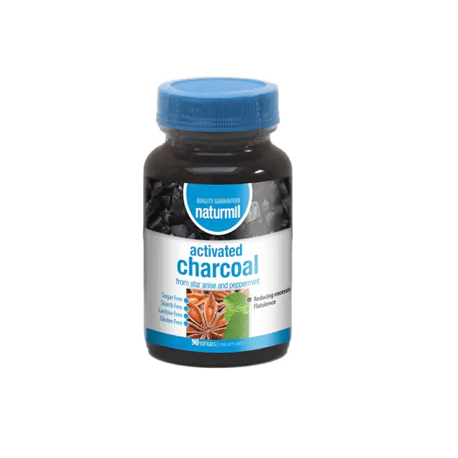Activated charcoal, 90 capsule, Naturmil