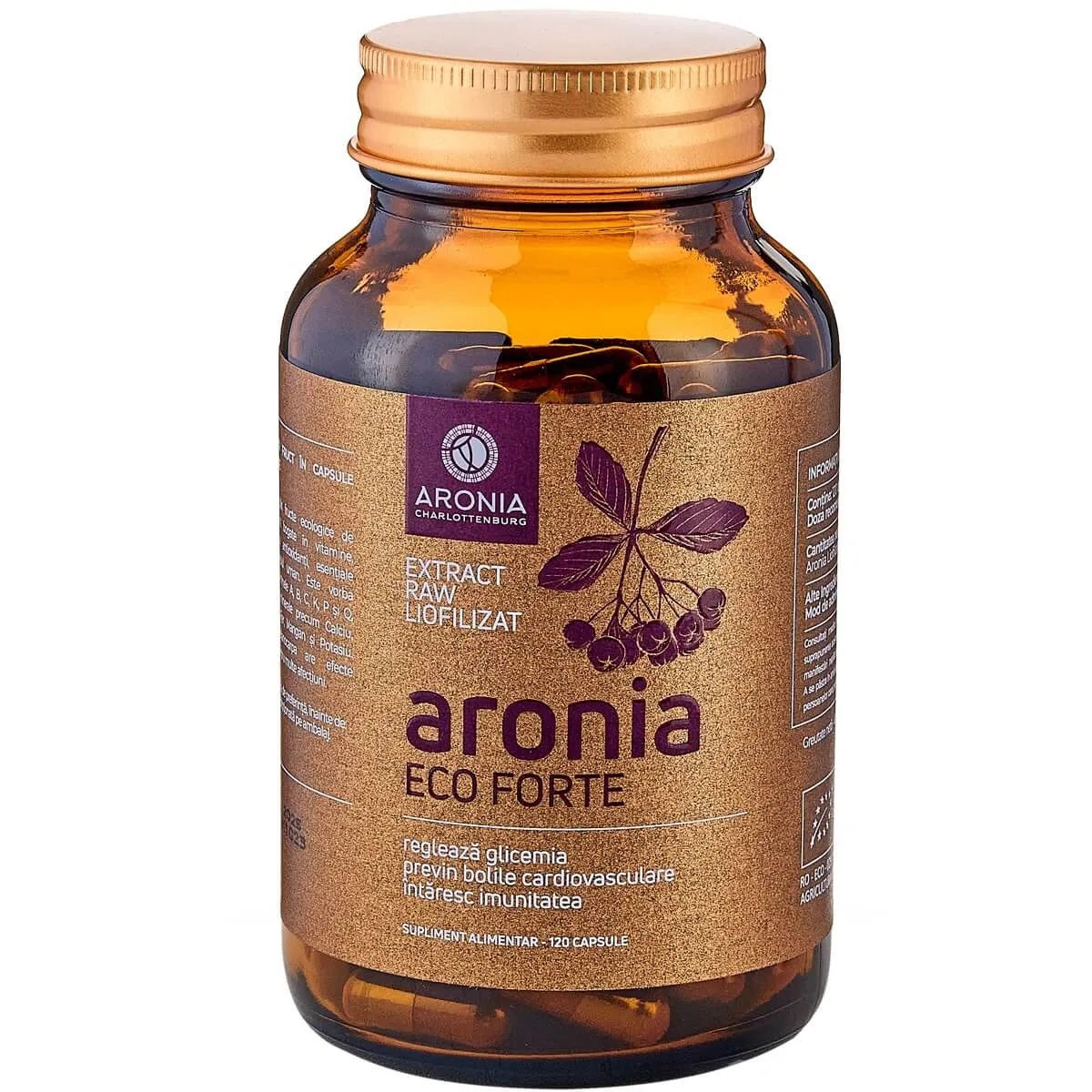 Aronia Forte raw, 120 capsule, Aronia Charlotenburg