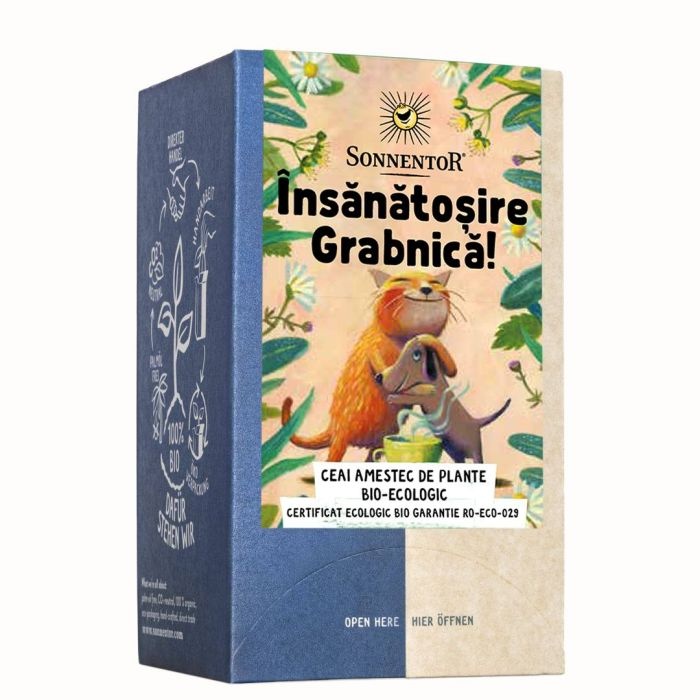 Ceai Insanatosire Grabnica Bio, 18 plicuri, Sonnentor