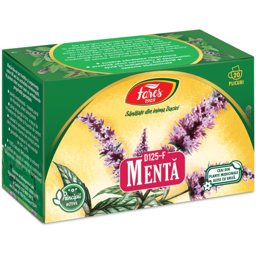 Ceai menta, 20 plicuri, Fares