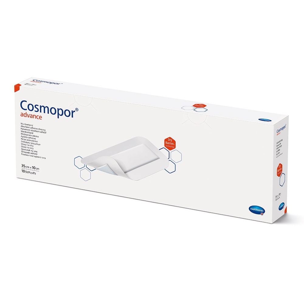 Plasturi postoperatorii Cosmopor Advance 35x10 cm, 10 buc – Hartmann - imagine 2