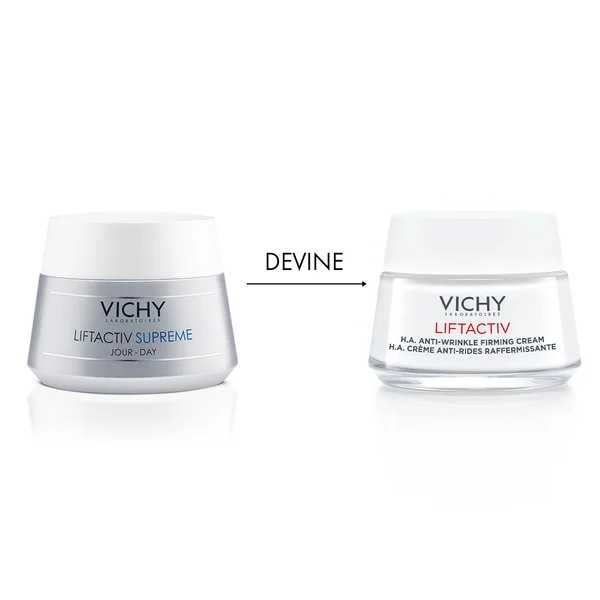 Crema de zi antirid si fermitate pentru ten uscat Liftactiv H.A, 50 ml, Vichy - imagine 2