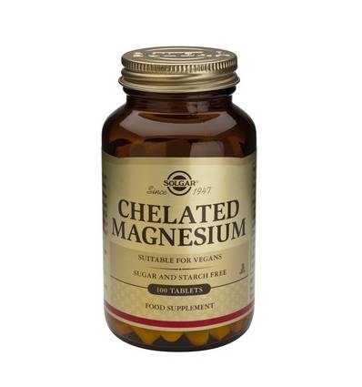 SOLGAR Chelated Magnesium x 100cpr