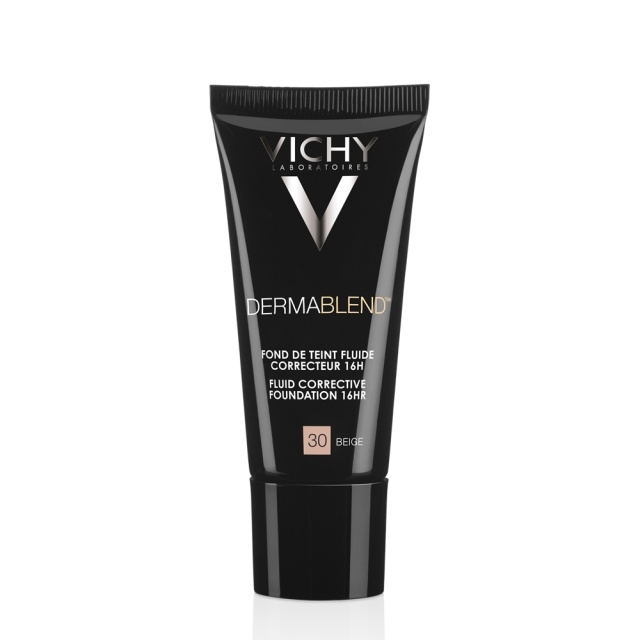 VICHY DERMABLEND Fond de ten fluid corector SPF28, nuanta 30 Beige, 30ml - imagine 2