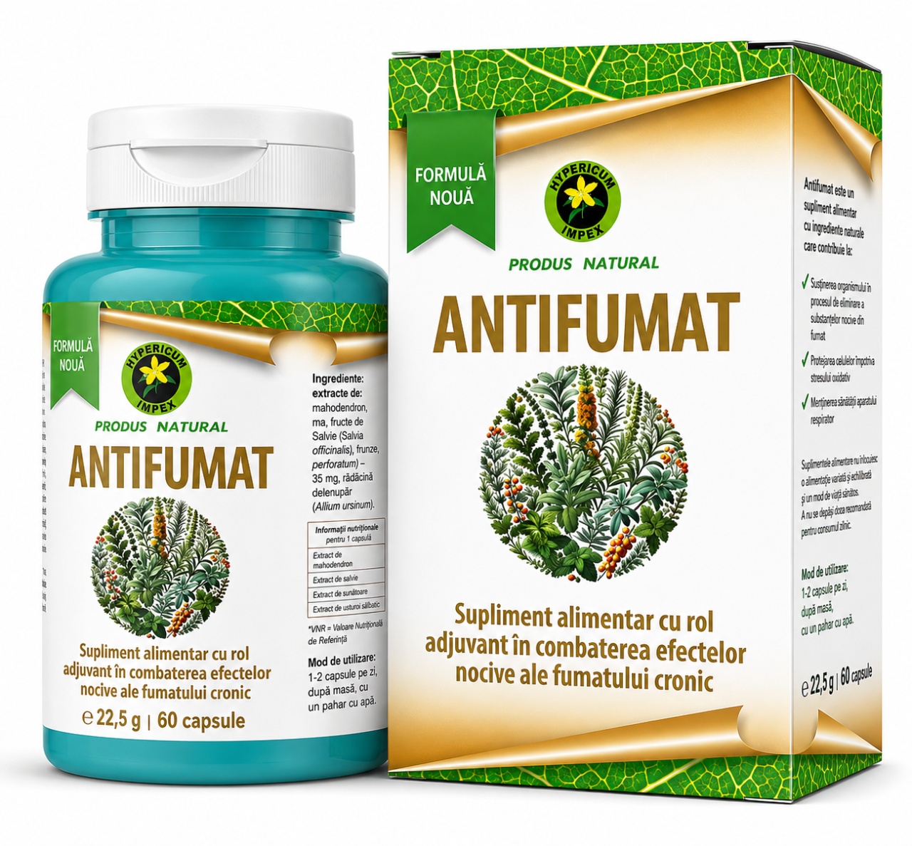 Antifumat, 60 Capsule, Hypericum