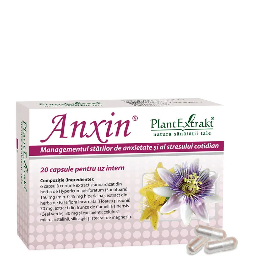 Anxin, 20 capsule, Plant Extrakt - imagine 2