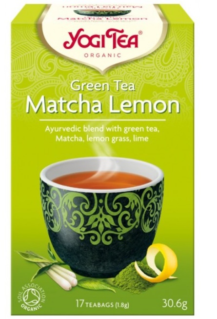 Ceai Eco verde matcha cu lamaie x 17pl (YogiTea)