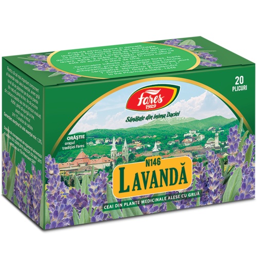 Ceai lavanda, 20 plicuri, Fares