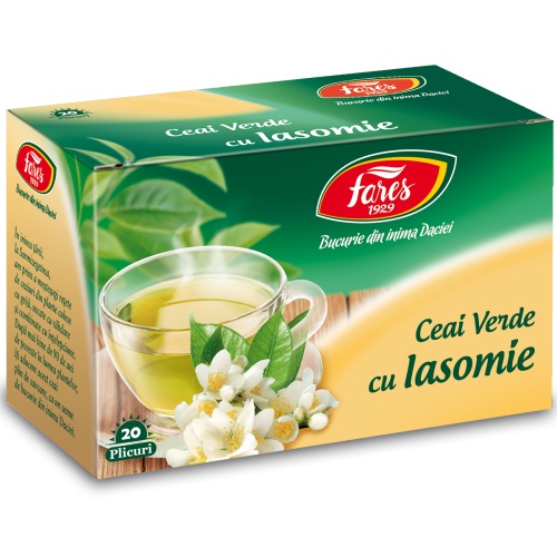 Ceai verde cu iasomie, 20plicuri, Fares