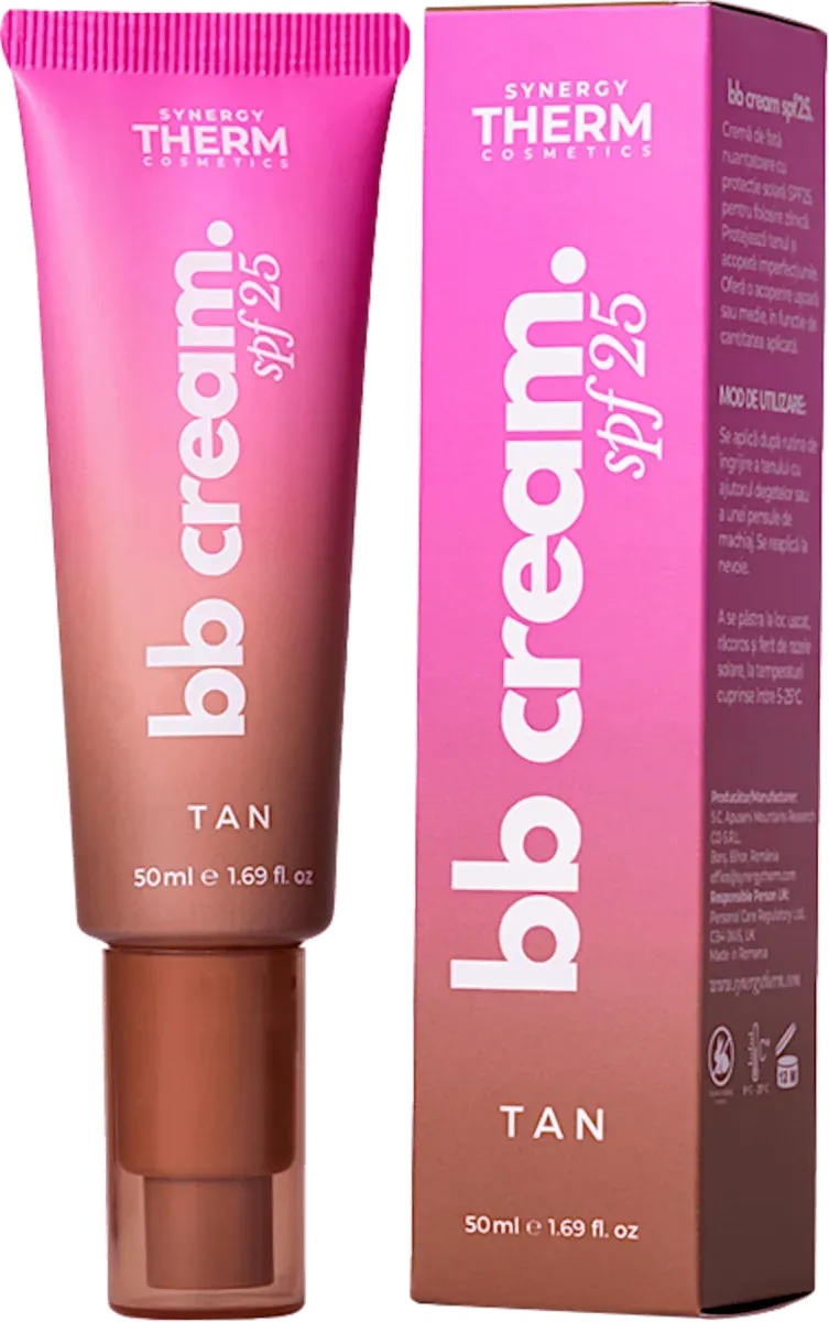 Crema de fata coloranta BB Cream Tan SPF25 , 50ml, Synergy Therm