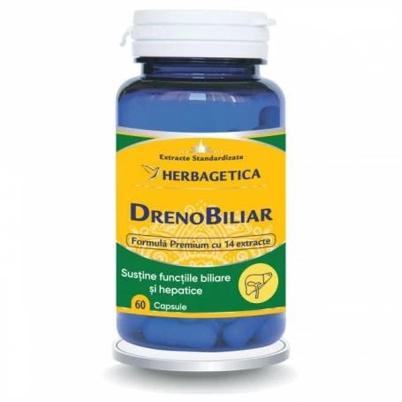 Drenobiliar, 60 capsule, Herbagetica