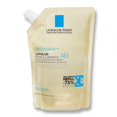 La Roche-Posay Lipikar Ulei de Spalare AP+ Reincarcare 400ml – Piele uscata si atopica - imagine 2