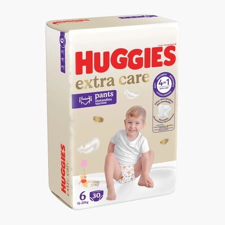 Scutece Extra Care Pants nr. 6, 15-25kg, 30 bucati, Huggies