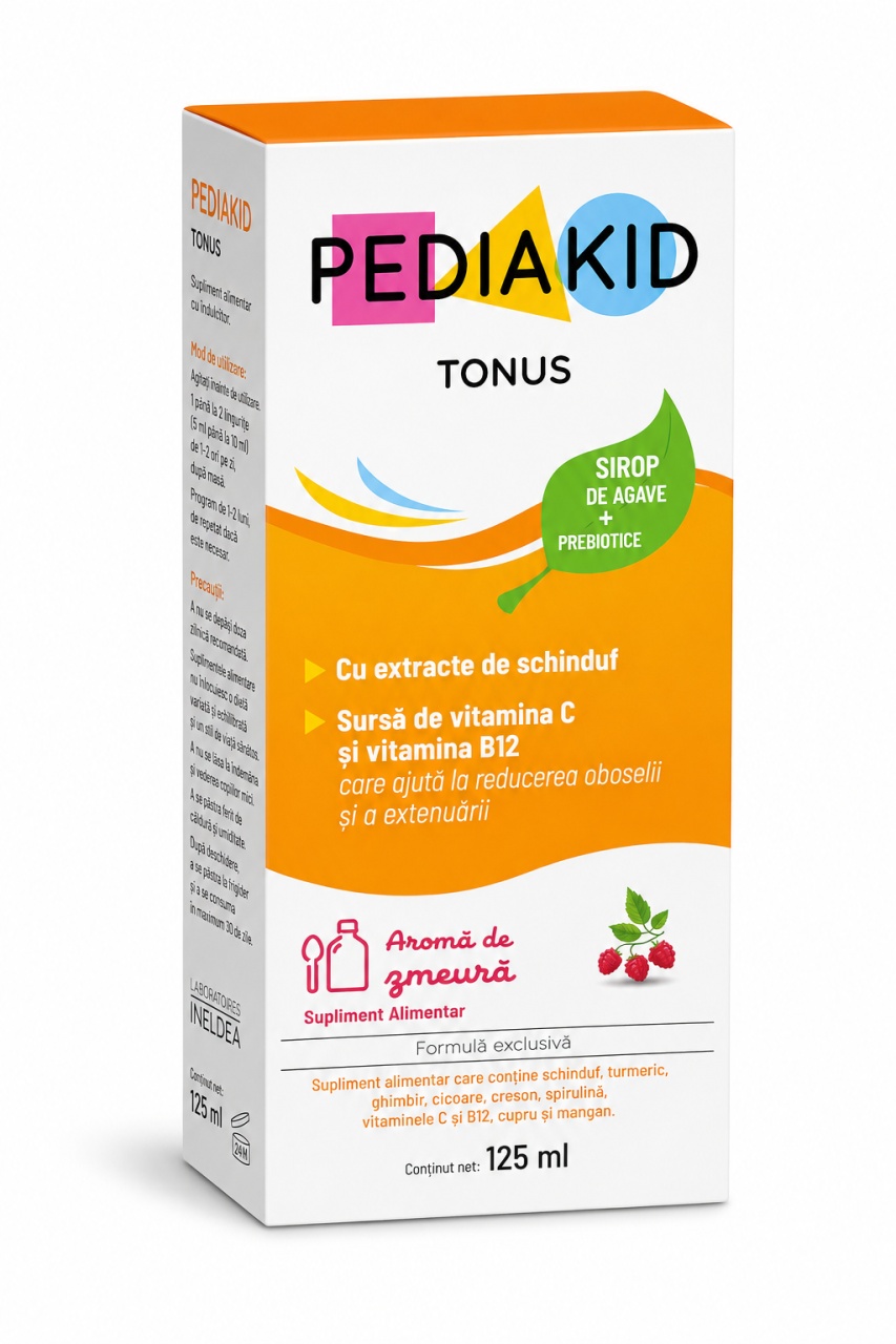 Sirop cu gust de zmeura Appetit Tonus, 125 ml, Pediakid