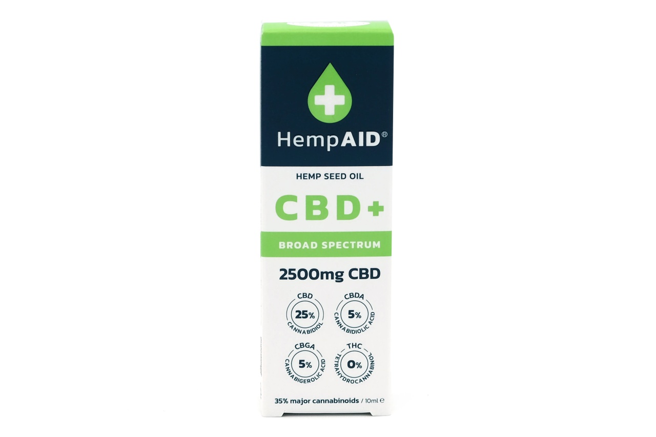 Ulei canepa 2500mg CBD, 500mg CBDA, 500mg CBGA, 10ml, HempAid
